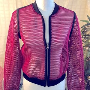 Ladies mesh zippered jacket - a.n.a.